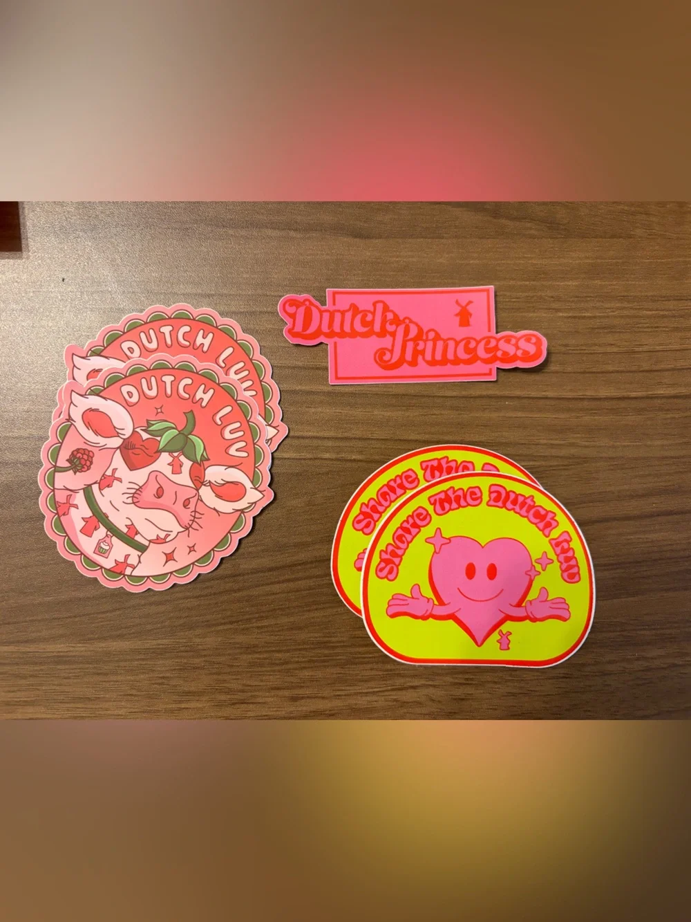 Dutch Bros Dutch Princess Dutch Luv Stickers